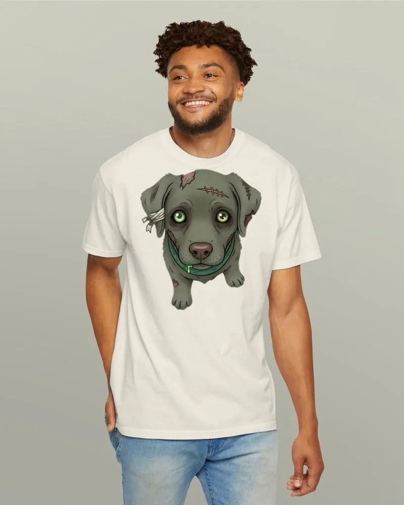 Zombify Me Custom Zombie Portrait Tee: a customer-style zombie portrait printed on the chest of a black Bella+Canvas 3001 tee